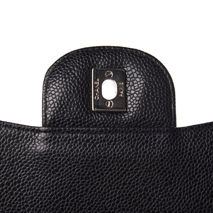 Chanel Caviar Quilted Jumbo Single Flap Black 11 of 17