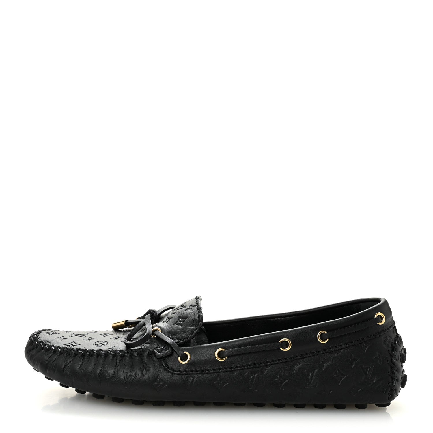 Louis Vuitton Empreinte Monogram Gloria Flat Loafers 40 Black 1 of 10