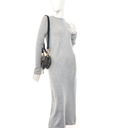 Christian Dior Oblique Mini Saddle Bag With Strap Blue 2 of 10