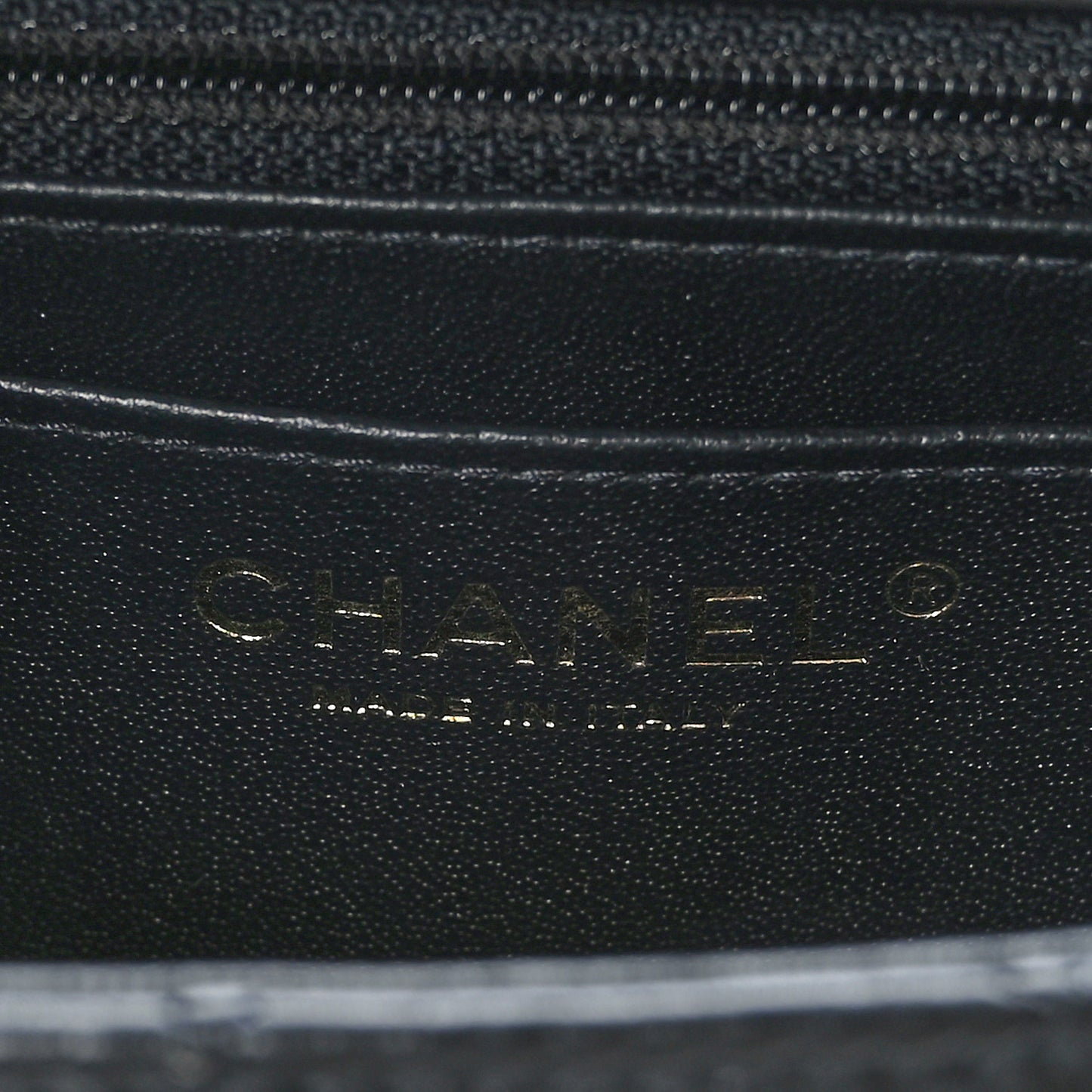 Lambskin Quilted Mini Rectangular Flap Black