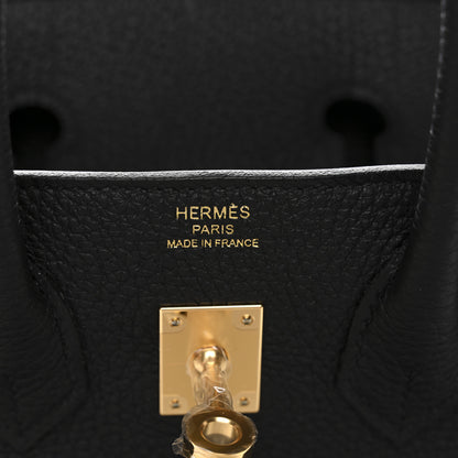 Hermes Togo Birkin 25 Black 11 of 21