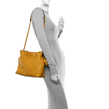 Loewe Calfskin Flamenco Knot Bag Mustard 2 of 10