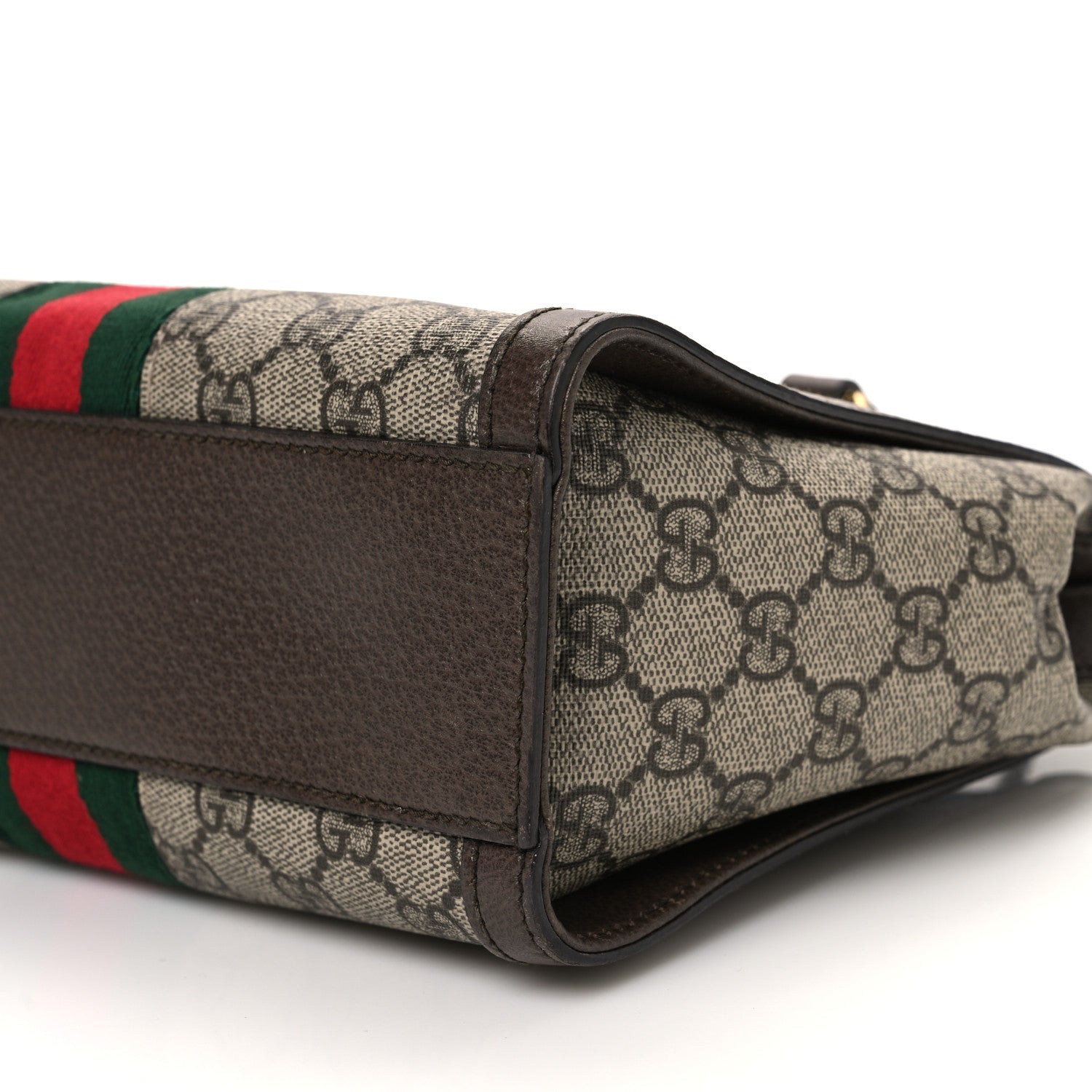 Gucci GG Supreme Monogram Small Ophidia Tote Bag Brown 10 of 11