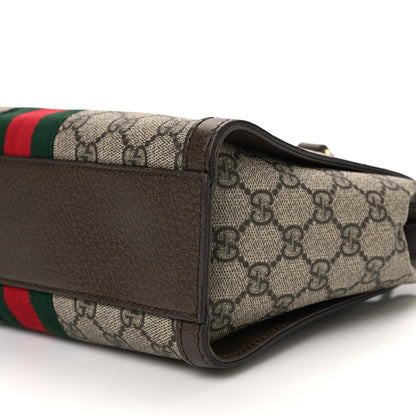 Gucci GG Supreme Monogram Small Ophidia Tote Bag Brown 10 of 11