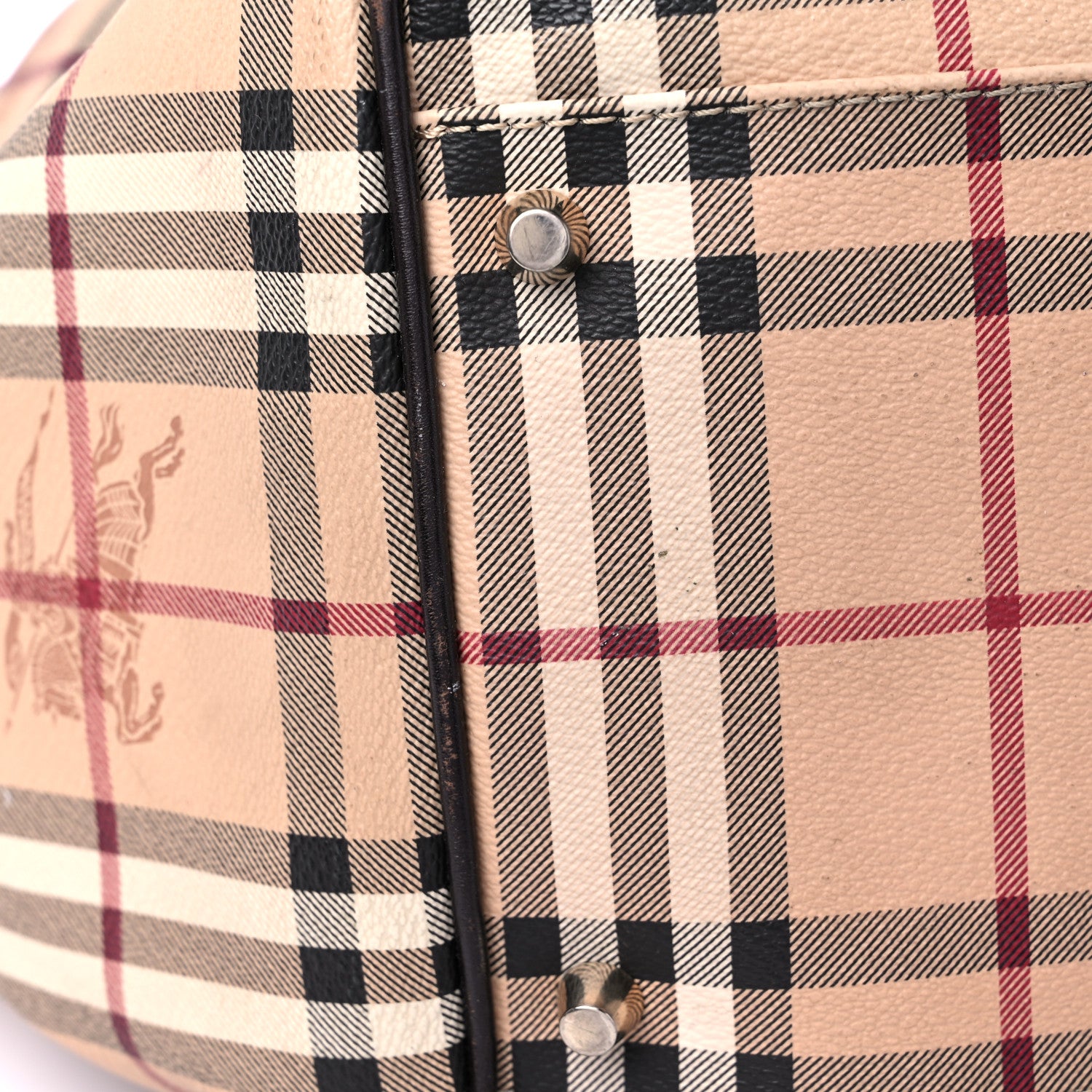 Burberry Haymarket Check Large Canterbury Tote Chocolate 16 of 26