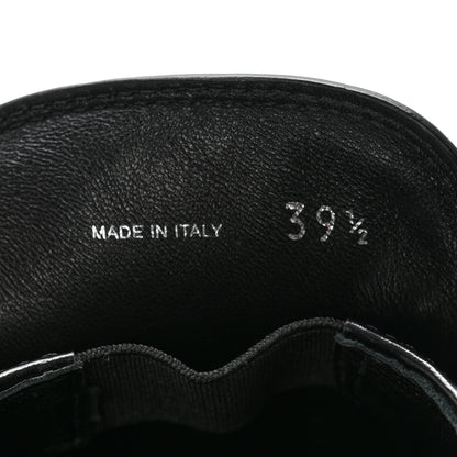 Prada Spazzolato Metal Triangle Logo 85mm Loafers 39.5 Black 8 of 9