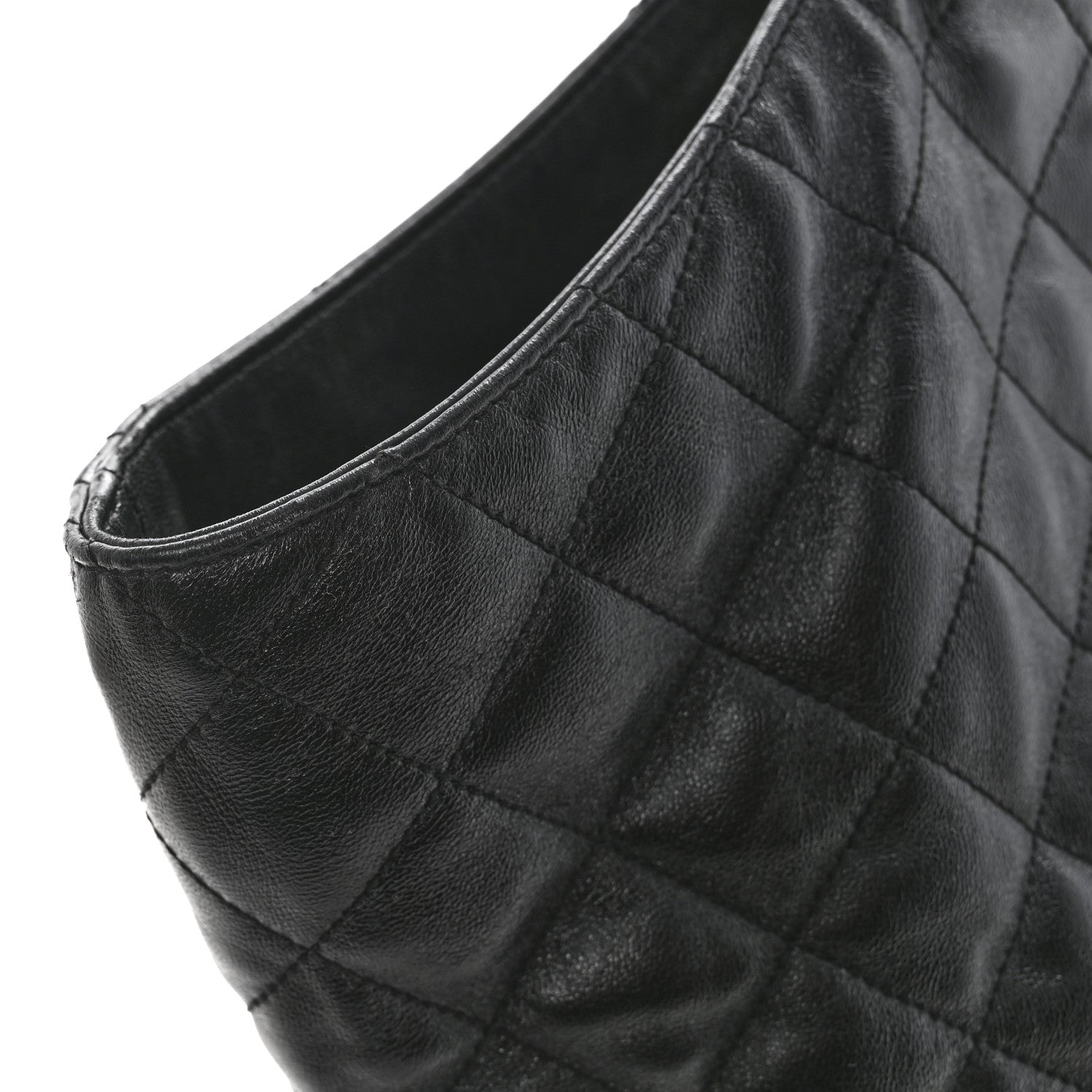 Saint Laurent Lambskin Quilted Maxi Icare Shopping Tote Black 14 of 14