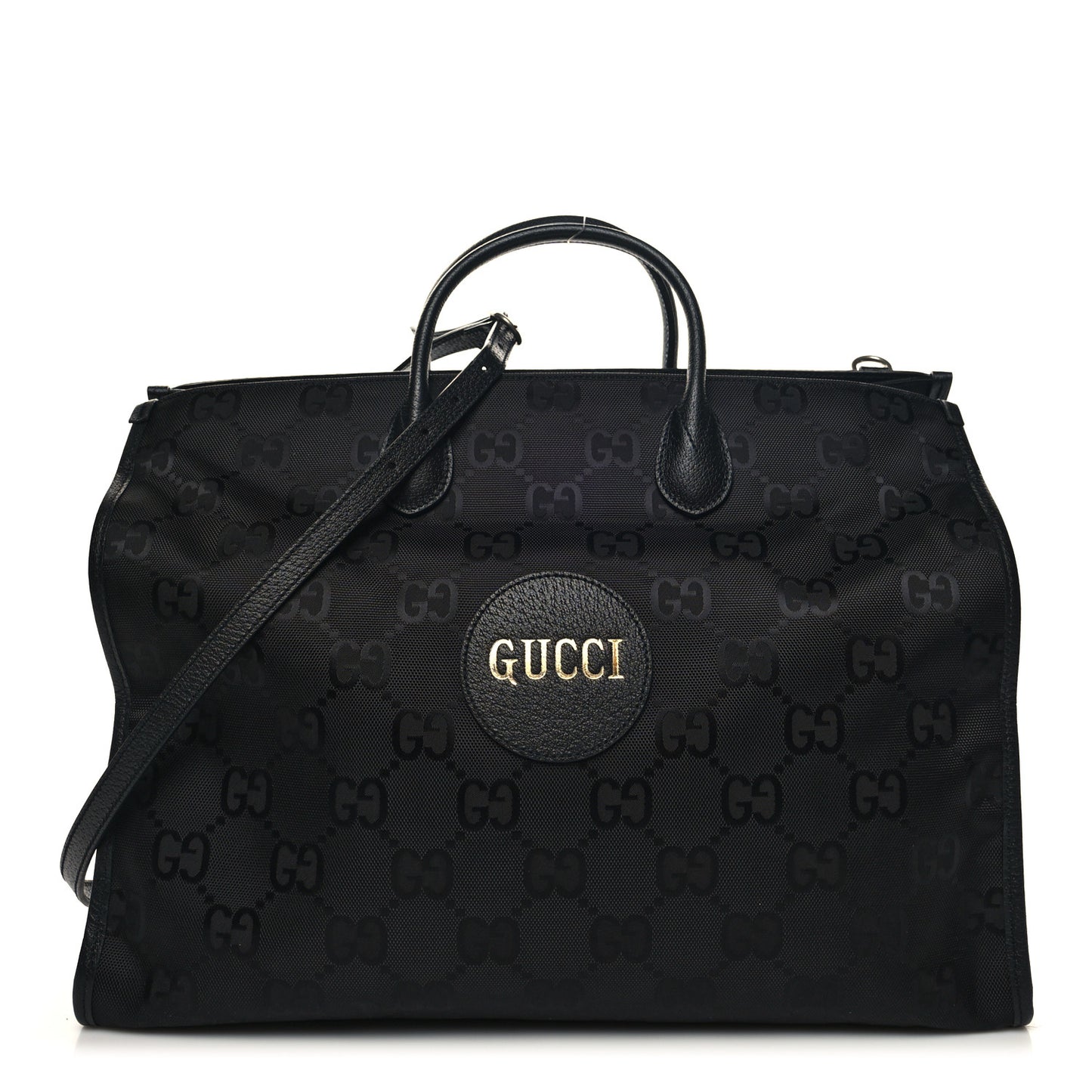 Econyl Nylon Monogram Large Off The Grid Tote Bag Black