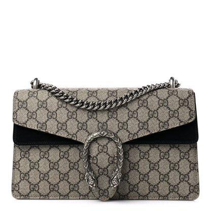 Gucci GG Supreme Monogram Small Dionysus Shoulder Bag Black 1 of 11
