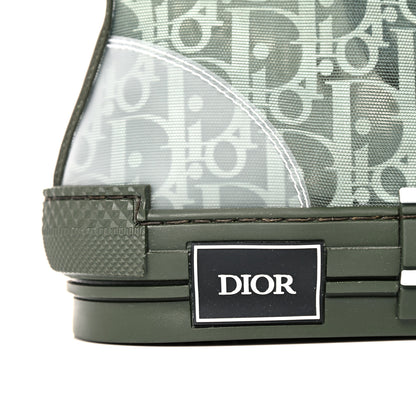 Christian Dior Technical Canvas Oblique Mens B23 High Top Sneakers 43 Olive 8 of 9