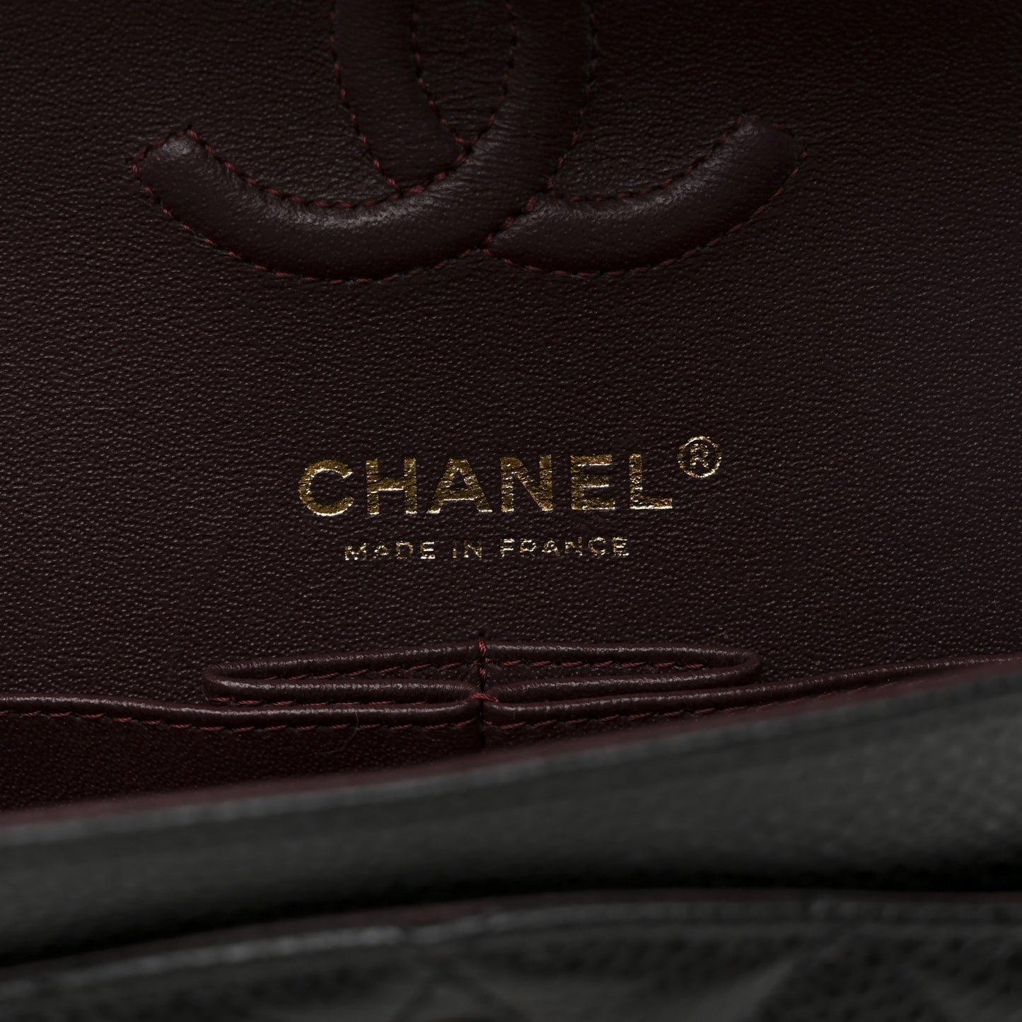 Caviar Quilted Small Double Flap Black