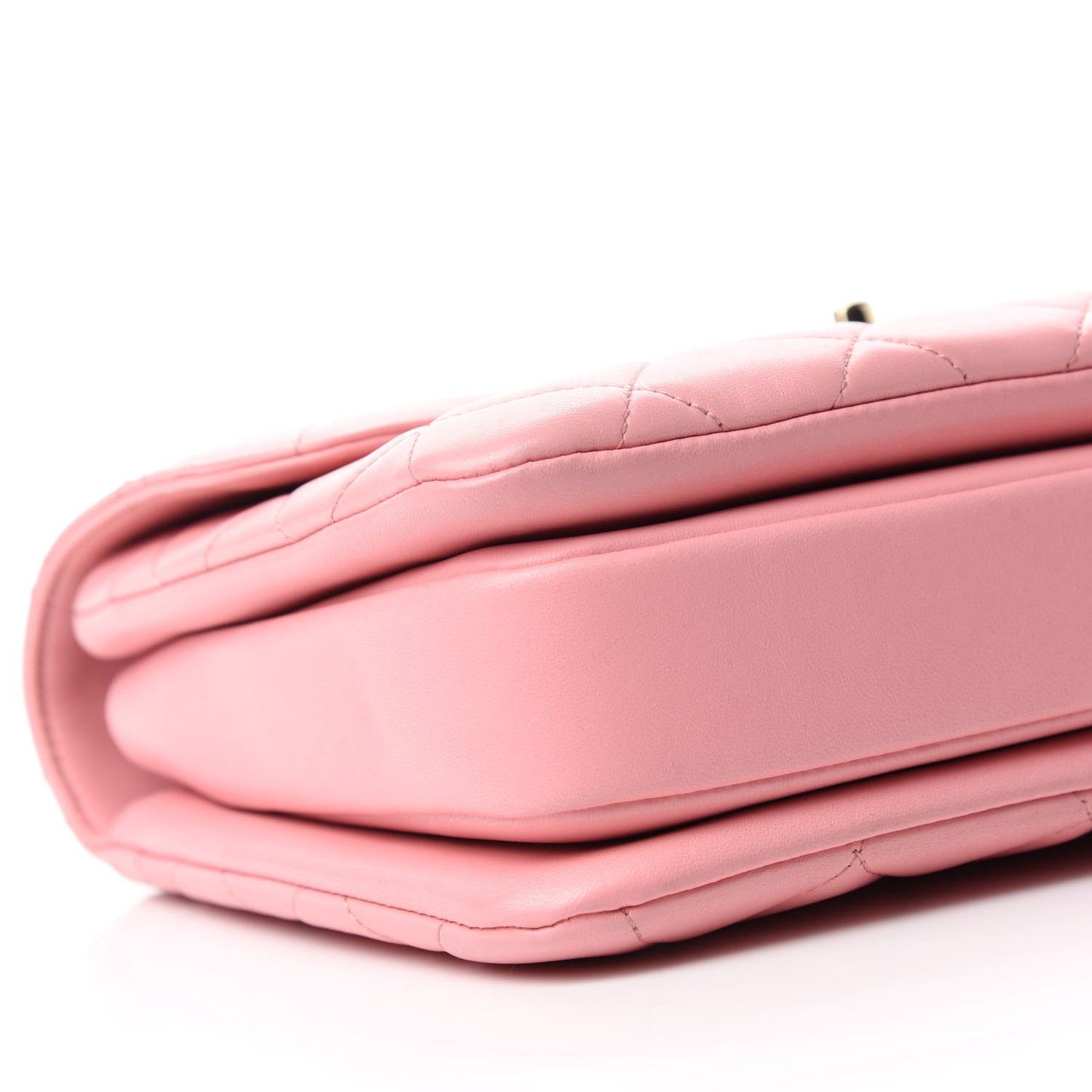 Lambskin Quilted Medium Trendy CC Flap Dual Handle Bag Pink