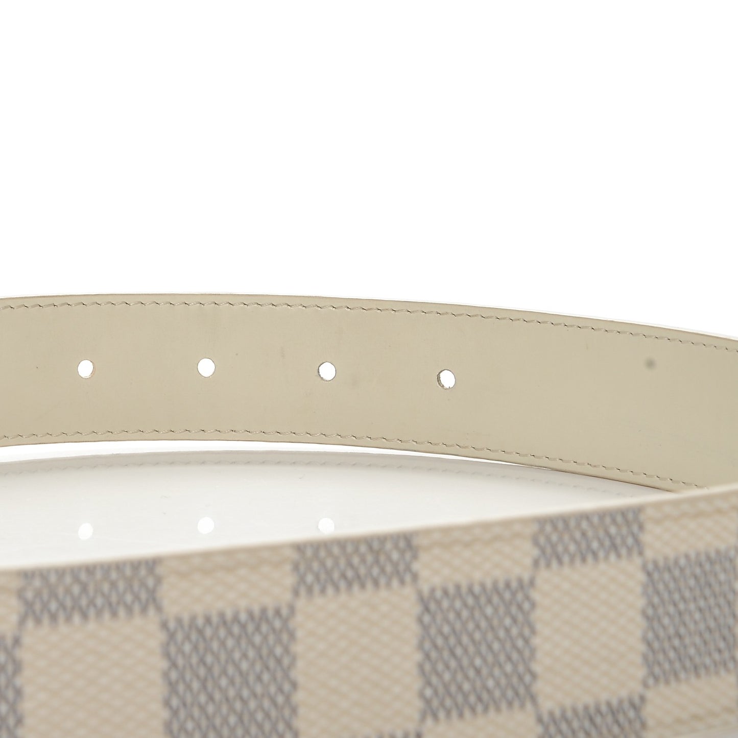 Damier Azur LV Paris Buckle Belt 90 36 Gold