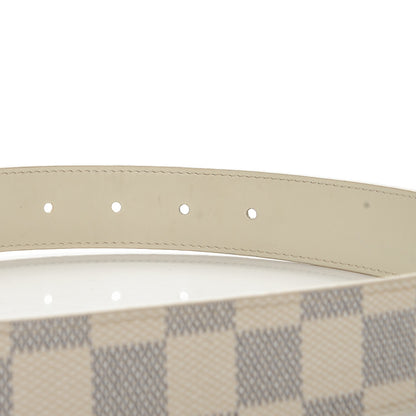 Louis Vuitton Damier Azur LV Paris Buckle Belt 90 36 Gold 4 of 6