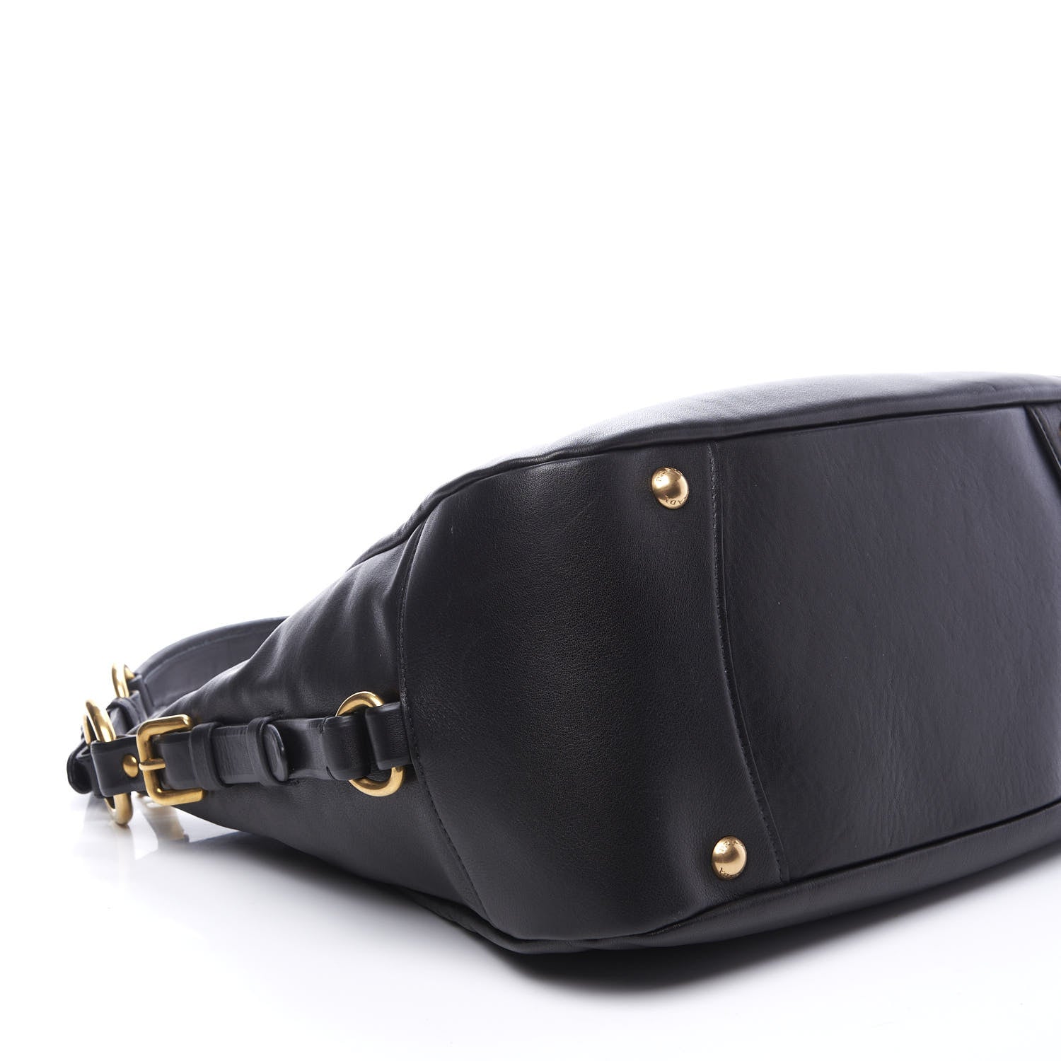 Prada Soft Calfskin Hobo Black 5 of 10