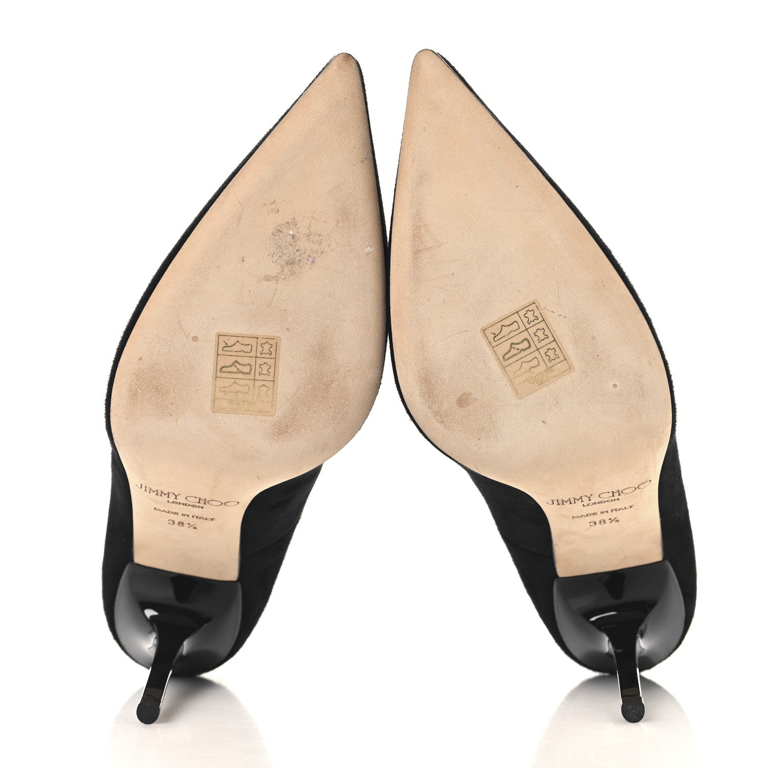 Jimmy Choo Suede Abel Pumps 38.5 Black 6 of 8