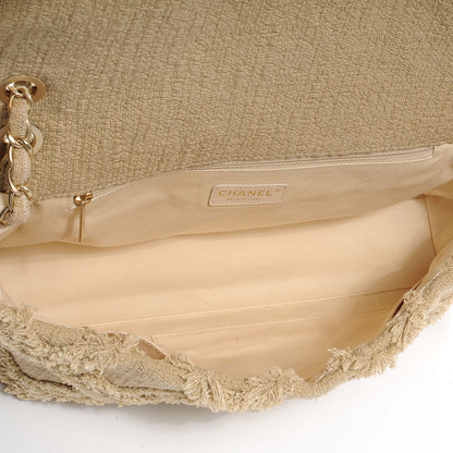 Chanel Tweed Nature Flap Dark Beige 6 of 8