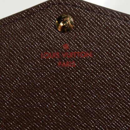 Louis Vuitton Damier Ebene Sarah Wallet NM 6 of 7