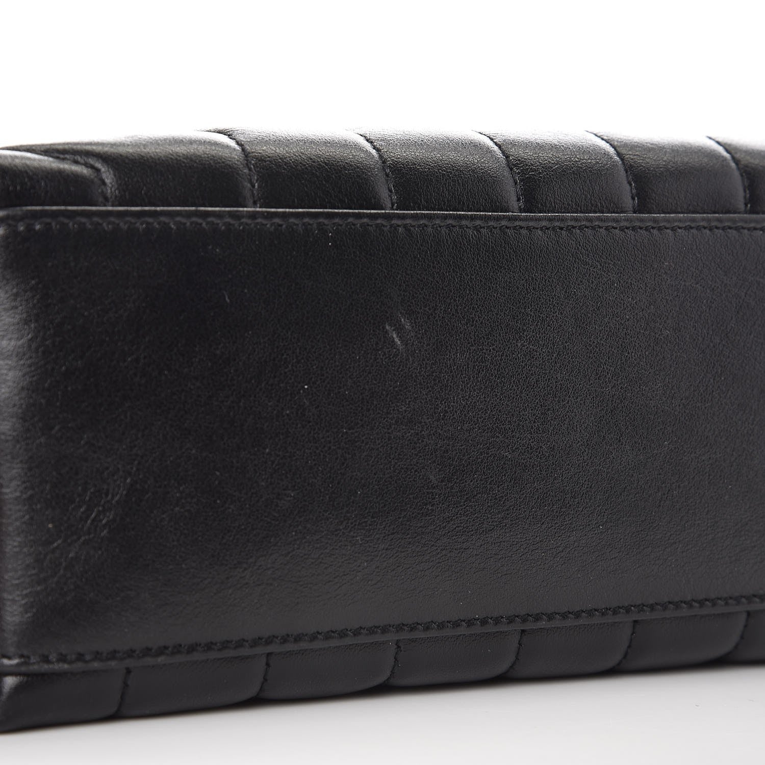 Saint Laurent Calfskin Y Quilted Monogram Small Charm Loulou Chain Satchel Black 9 of 9