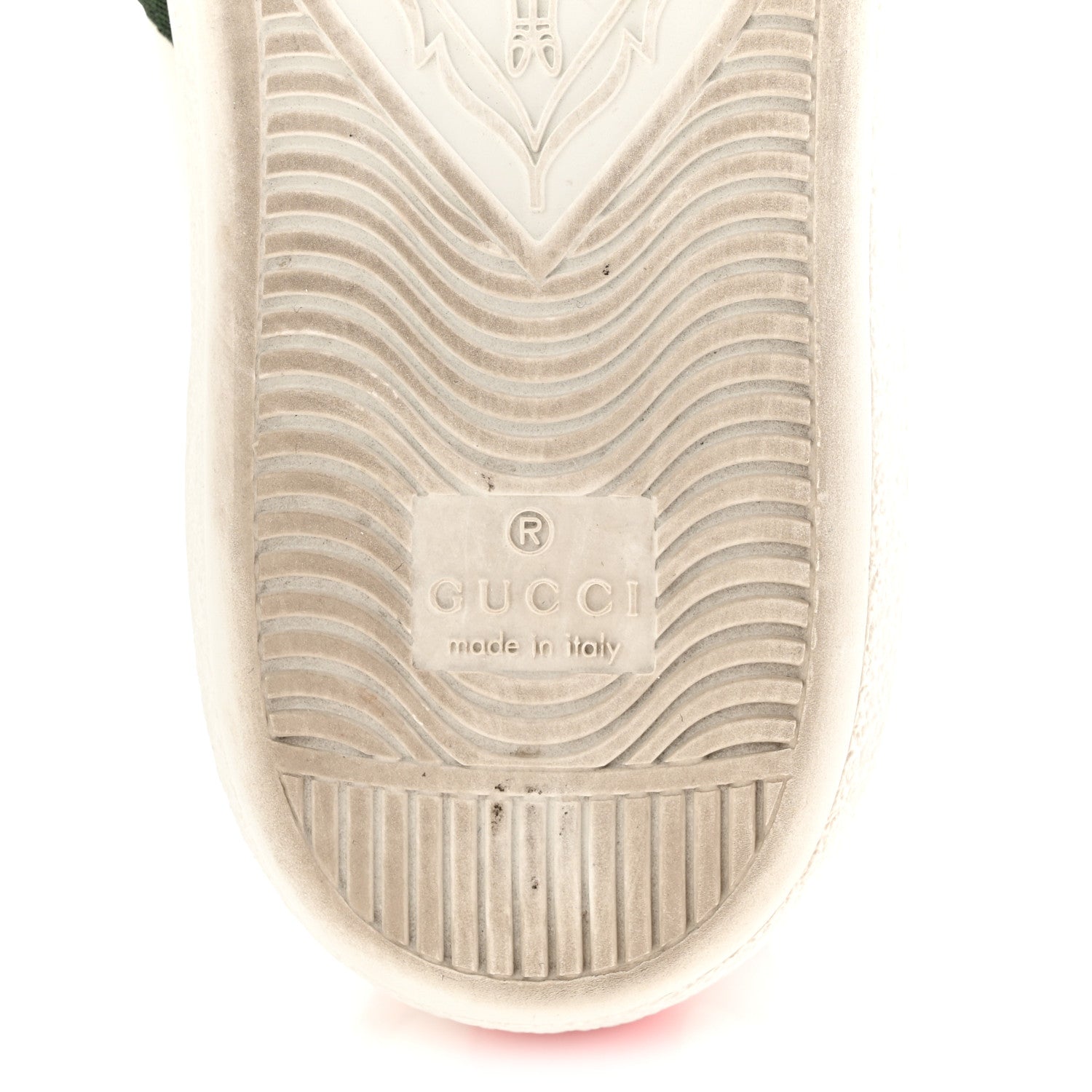 Gucci Calfskin Ayers Bee Embroidered Womens Ace Sneakers 36 White Green 7 of 10