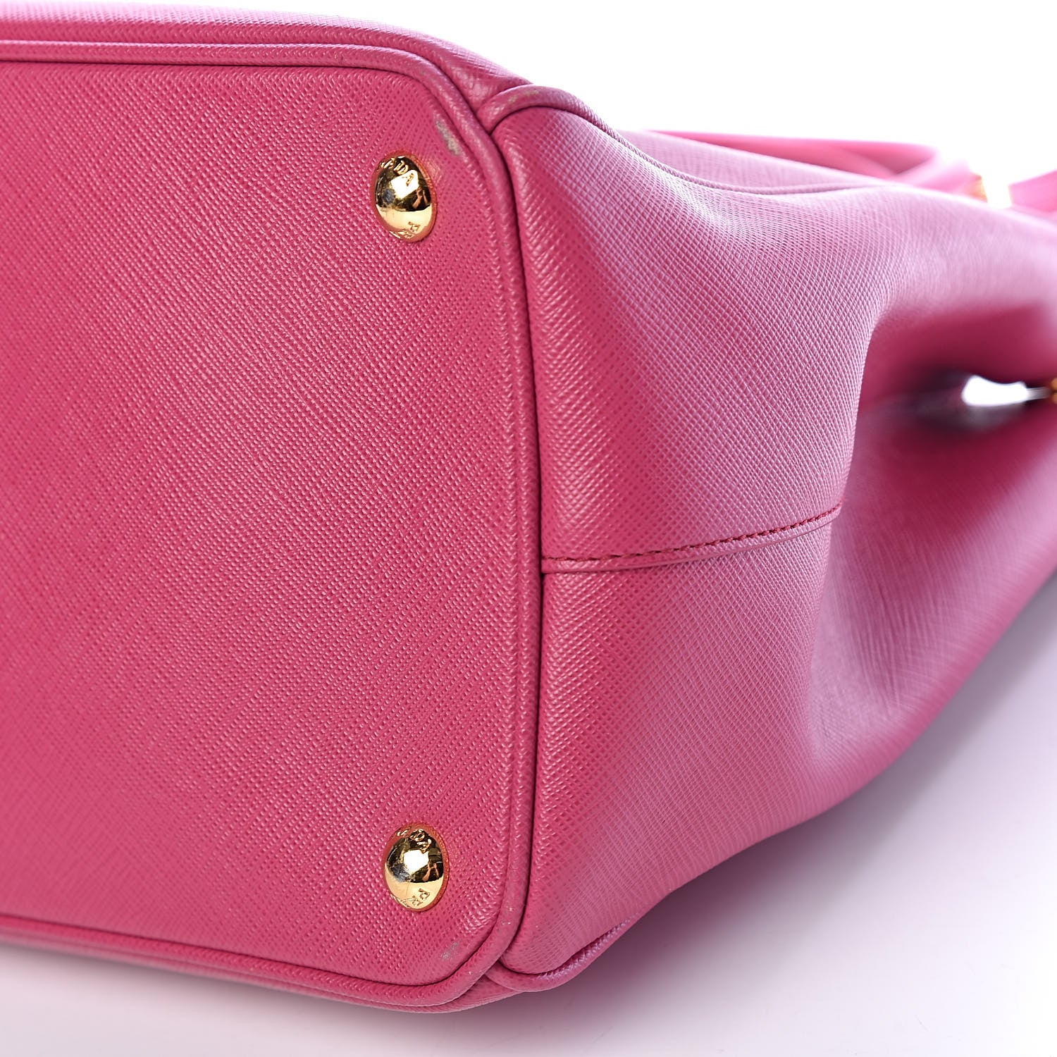 Prada Saffiano Medium Galleria Double Zip Tote Fuxia 10 of 11