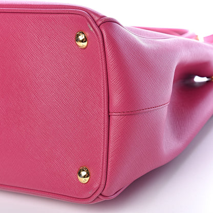 Prada Saffiano Medium Galleria Double Zip Tote Fuxia 10 of 11