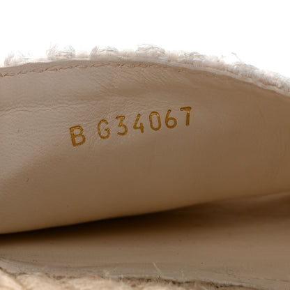 Chanel Tweed Grosgrain CC Mule Slide 39 Ivory Black 8 of 11