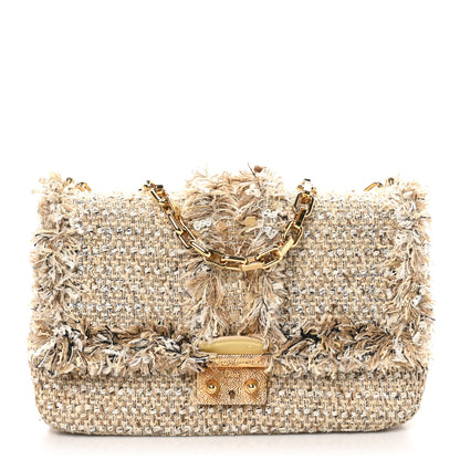 Christian Dior Tweed Medium Miss Dior Flap Beige 1 of 9