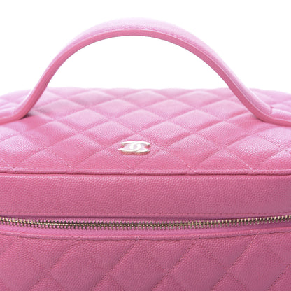 Chanel Caviar Quilted Large Vanity Pouch Pink 10 of 11