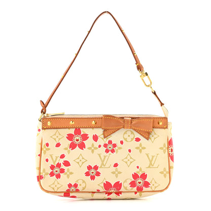 Louis Vuitton Monogram Cherry Blossom Pochette Accessories Red 1 of 14