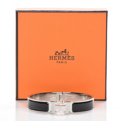 Hermes Enamel Narrow Clic Clac H Bracelet GM Black 5 of 5