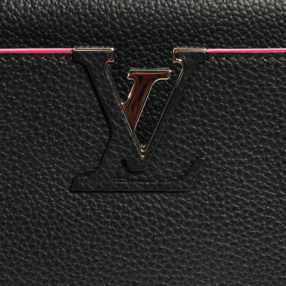 Louis Vuitton Taurillon Capucines MM Cobalt 7 of 9