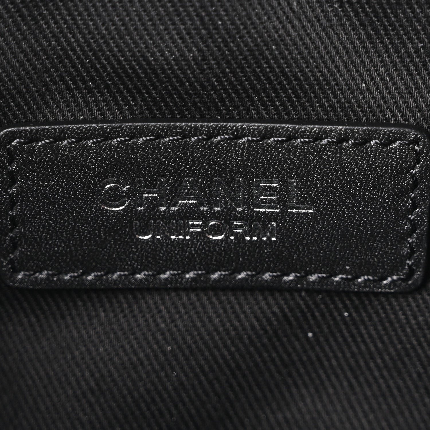 Chanel Calfskin Quilted Uniform Waist Belt Bag Black 5 of 10