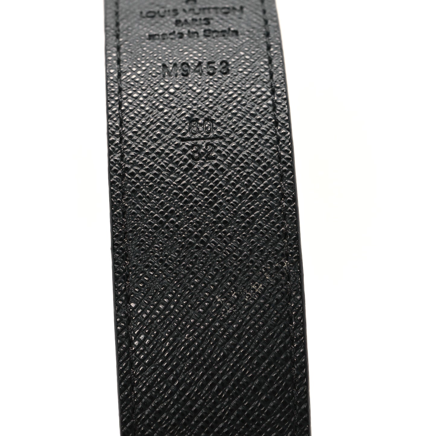 Calfskin Monogram 30mm LV Initiales Reversible Belt 80 32 Black