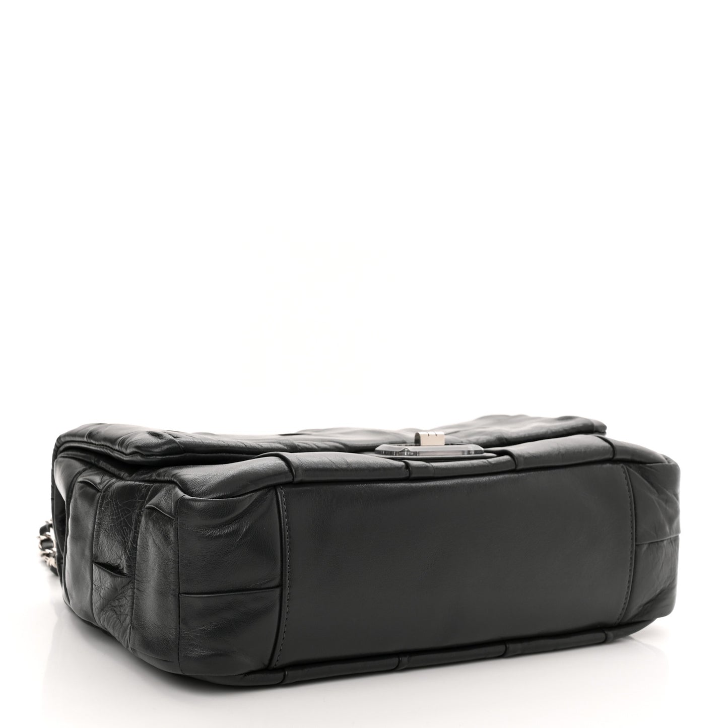 Lambskin Igloo Single Flap Dark Grey
