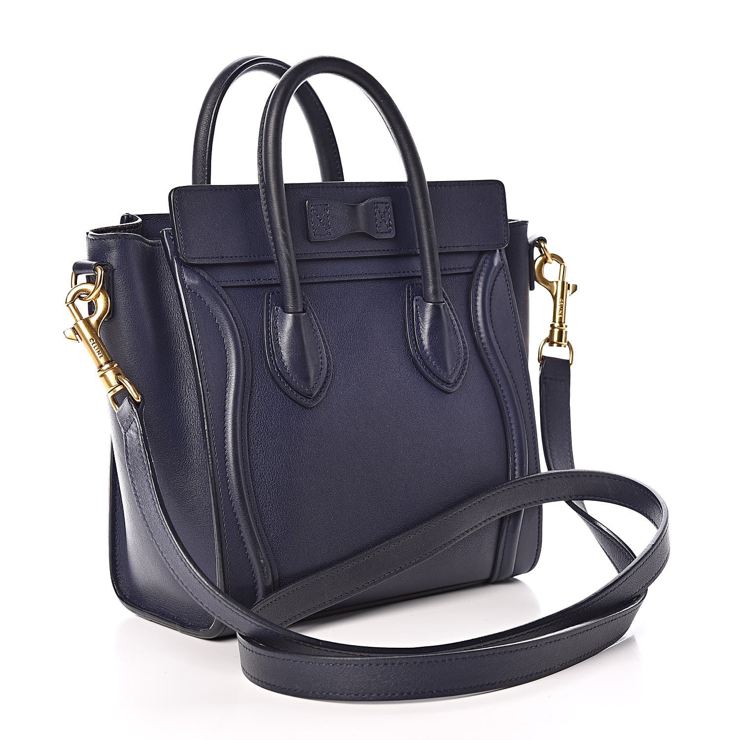 Celine Smooth Calfskin Nano Luggage Ink 3 of 15