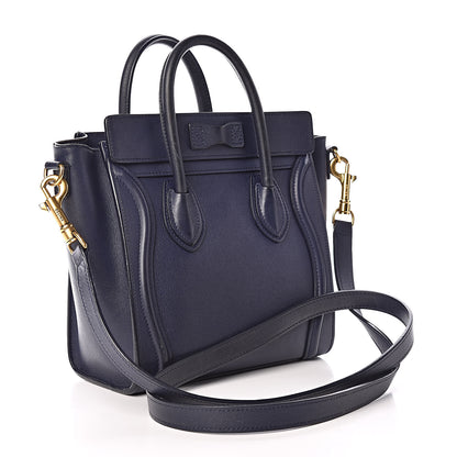 Celine Smooth Calfskin Nano Luggage Ink 3 of 15
