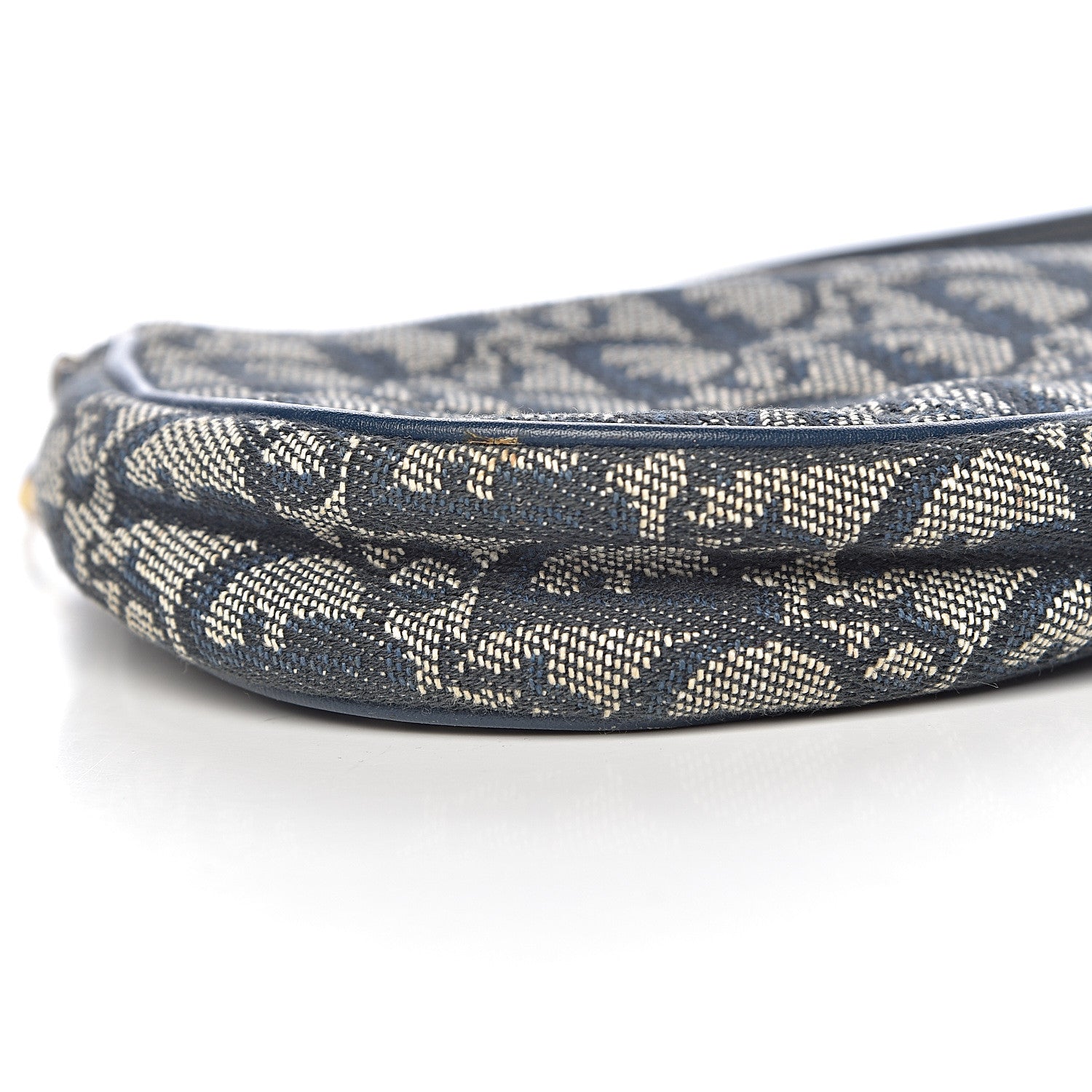 Christian Dior Monogram Mini Saddle Pochette Navy 8 of 9