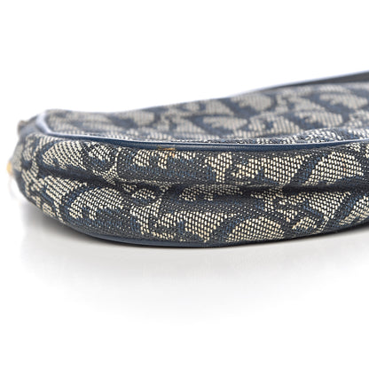 Christian Dior Monogram Mini Saddle Pochette Navy 8 of 9