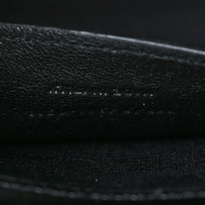 Saint Laurent Calfskin Crocodile Embossed Small Classic Monogram Kate Tassel Satchel Black 7 of 10