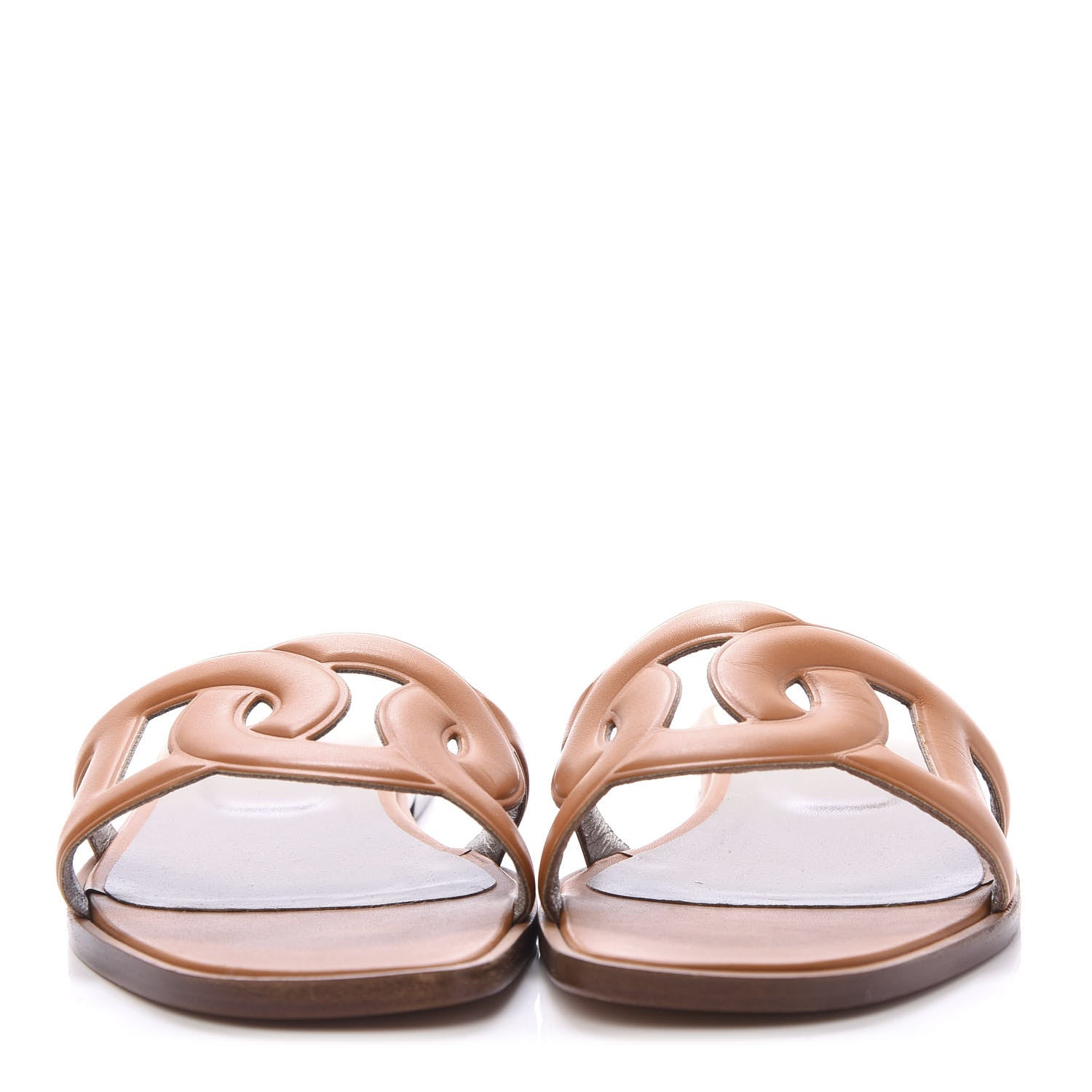 Hermes Calfskin Omaha Sandals 36 Gold 2 of 7