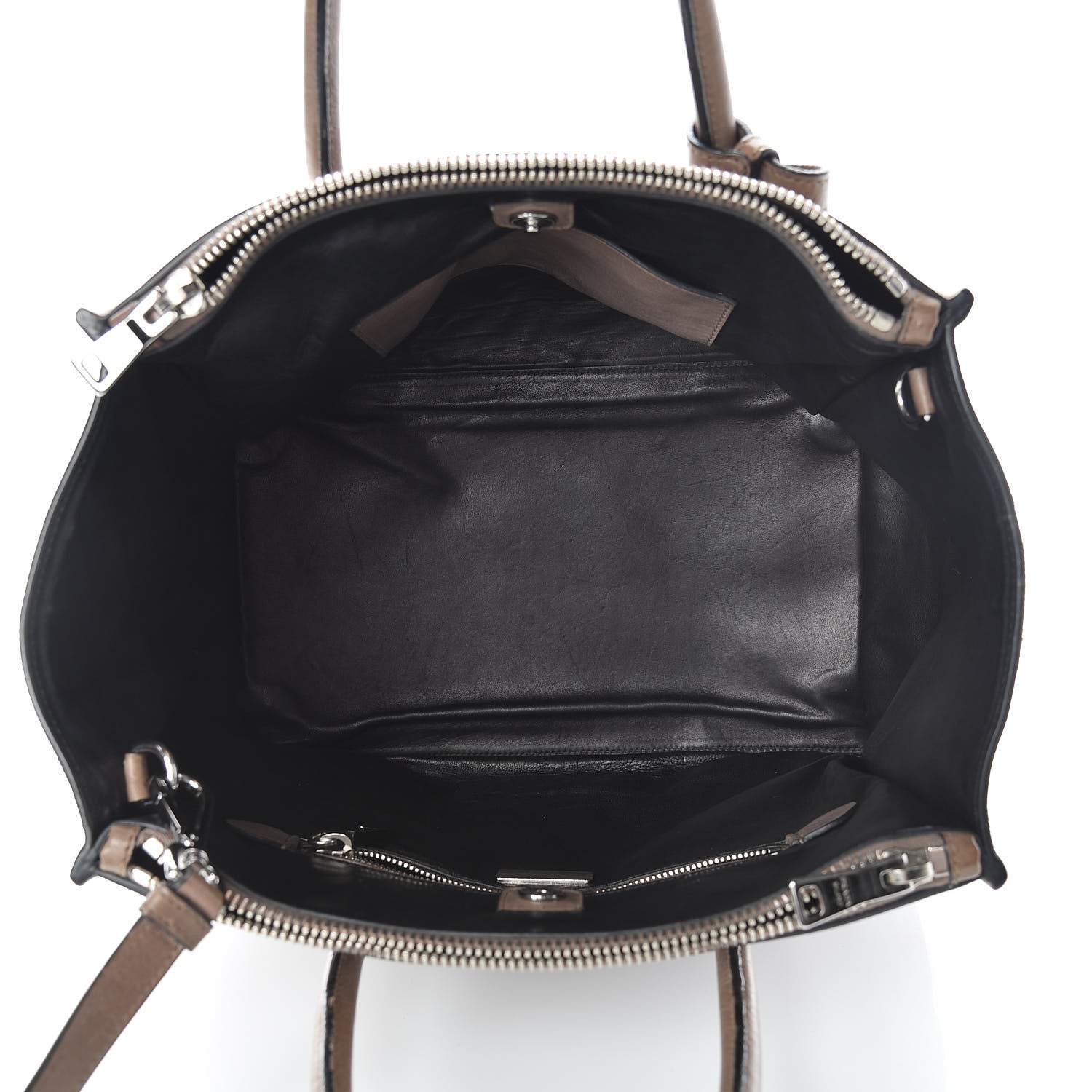 Prada Glace Calf Twin Pocket Tote Bambu 5 of 21