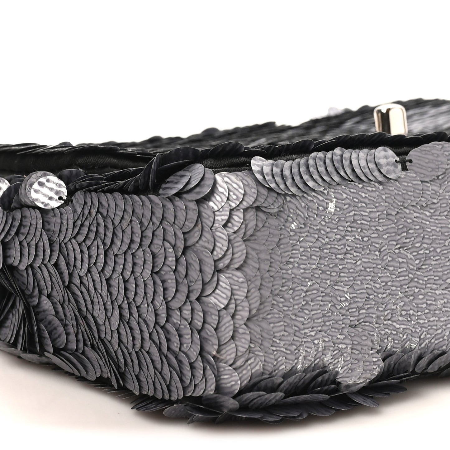 Sequin Small Single Flap Silver