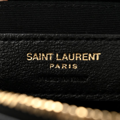Saint Laurent Grained Lambskin Monogram Lou Camera Bag Black 6 of 14