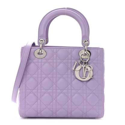 Christian Dior Lambskin Cannage Medium Lady Dior Purple 1 of 13