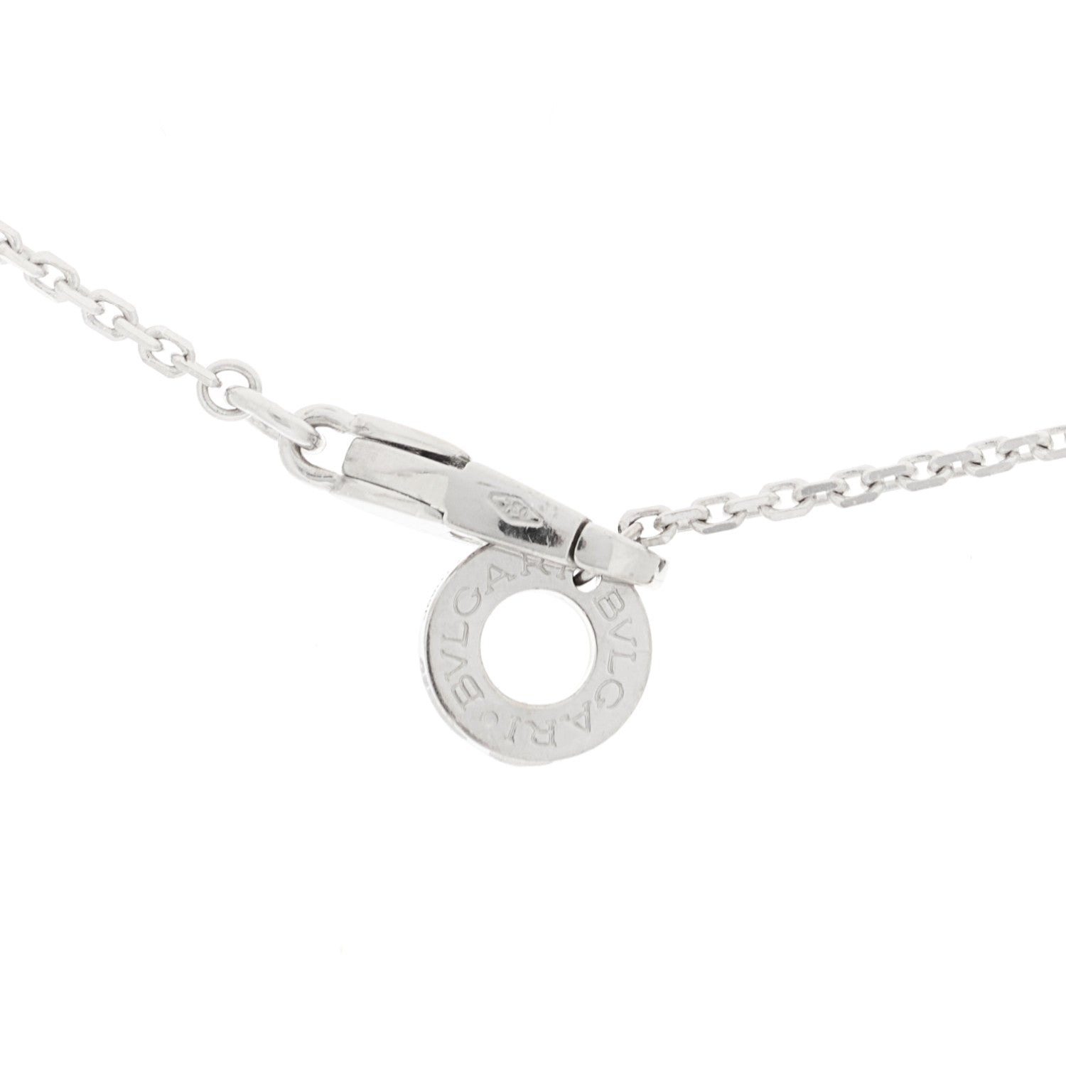 Bulgari 18K White Gold Diamond Large Divas' Dream Pave Necklace 4 of 8