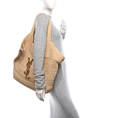 Saint Laurent Raffia Icare Shopping Tote Natural 2 of 13