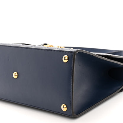 Gucci Guccissima Signature Small Padlock Top Handle Bag Blue Agata 12 of 12