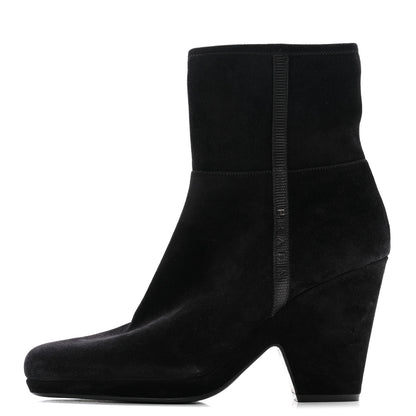 Prada Scamosciato Zip Boots 40 Black 1 of 11