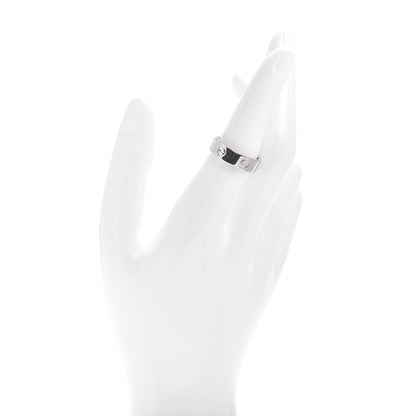 Cartier 18K White Gold 5.5mm LOVE Ring 55 7.25 2 of 4